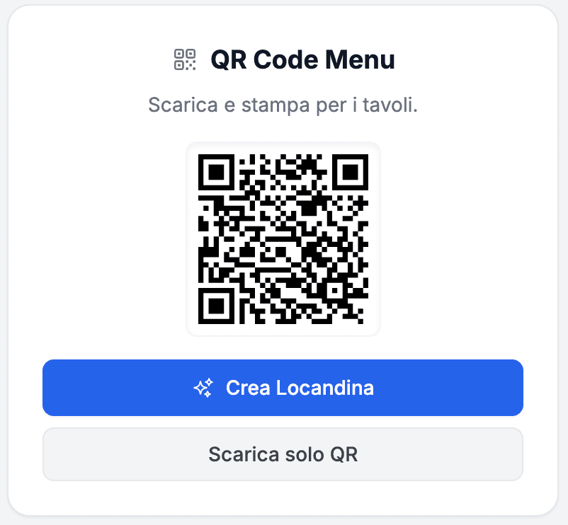 Menu Digitale QR
